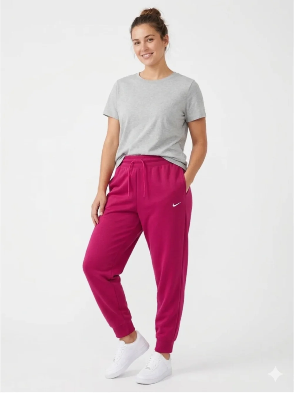 Nike Women's Therma-FIT One Joggers Pink Fleece Sweatpants Size XL - 818
